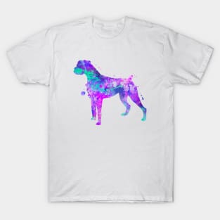 Boxer Dog Watercolor Painting T-Shirt